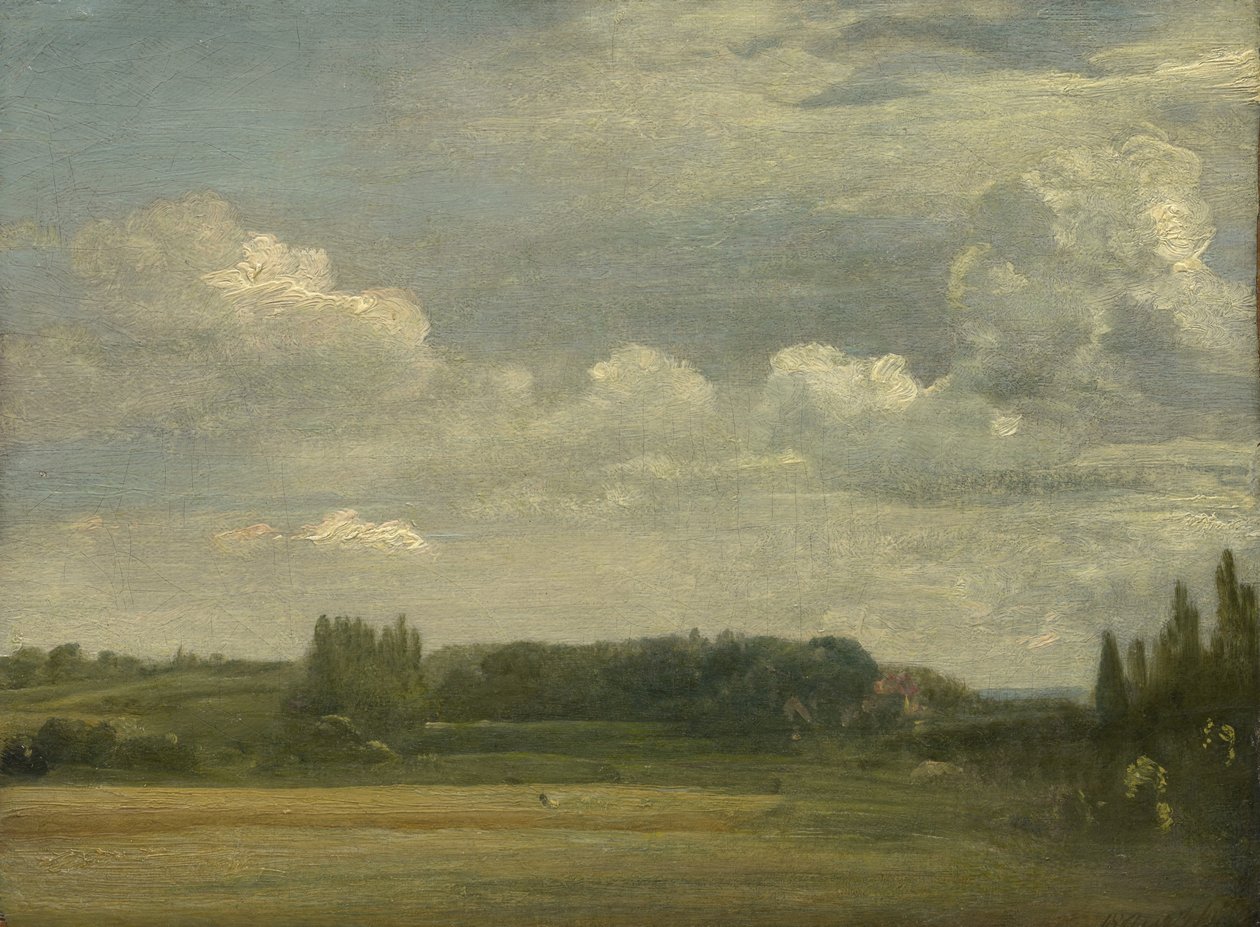Común de East Bergholt, vista hacia la rectoría, 18 de agosto de 1813 de John Constable