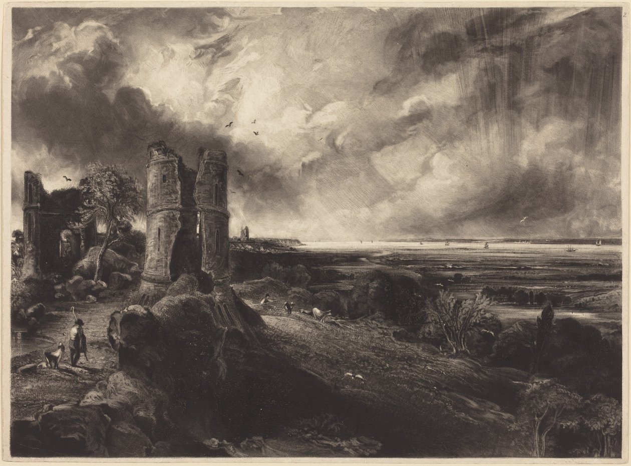 Castillo de Hadleigh (lámina grande) de John Constable