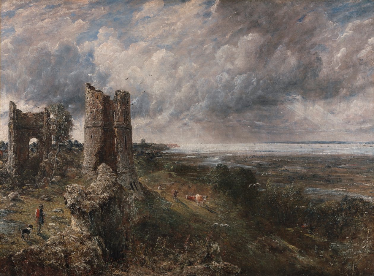 Castillo de Hadleigh, la desembocadura del Támesis--Mañana tras una noche tormentosa de John Constable