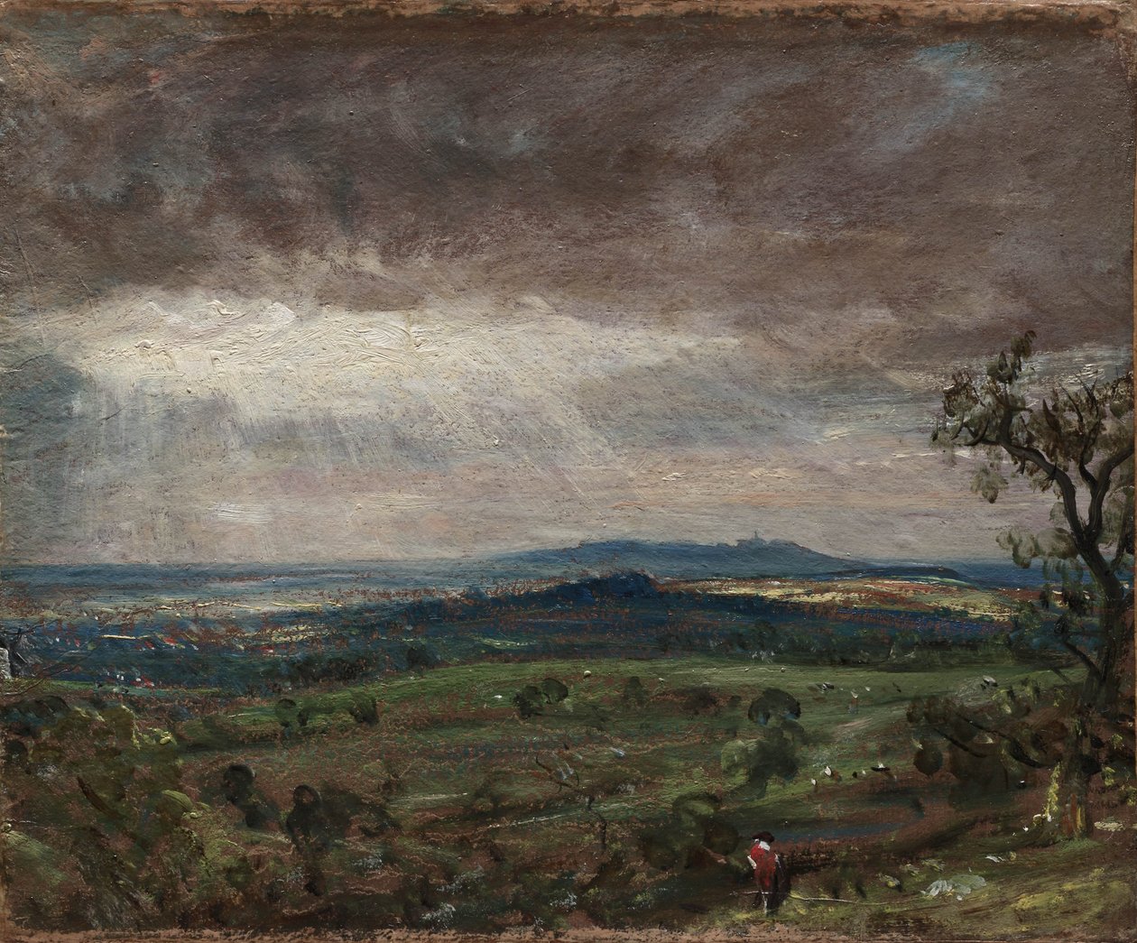 Hampstead Heath, mirando hacia Harrow, c.1821 de John Constable