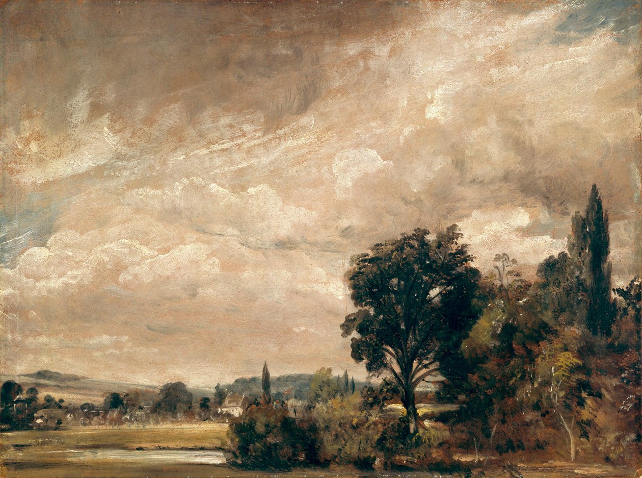 Harnham Ridge desde la casa del archidiácono Fisher, en Salisbury de John Constable