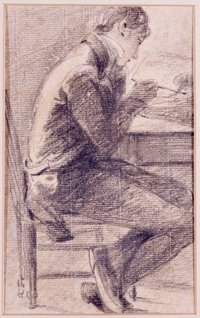 Retrato de un artista dibujando, 1801 de John Constable