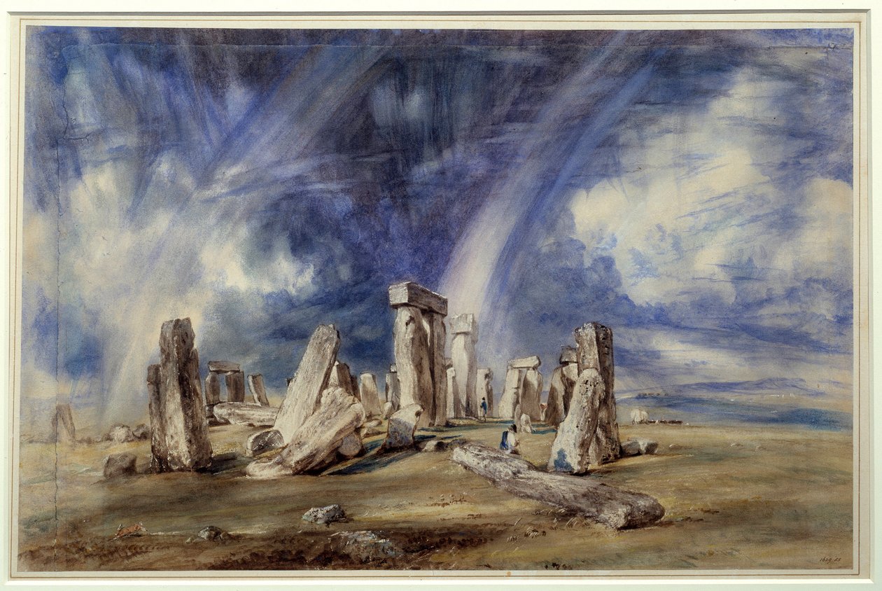 Sitio prehistórico de Stonehenge (Inglaterra). Pintura de John Constable (1776-1837) de John Constable