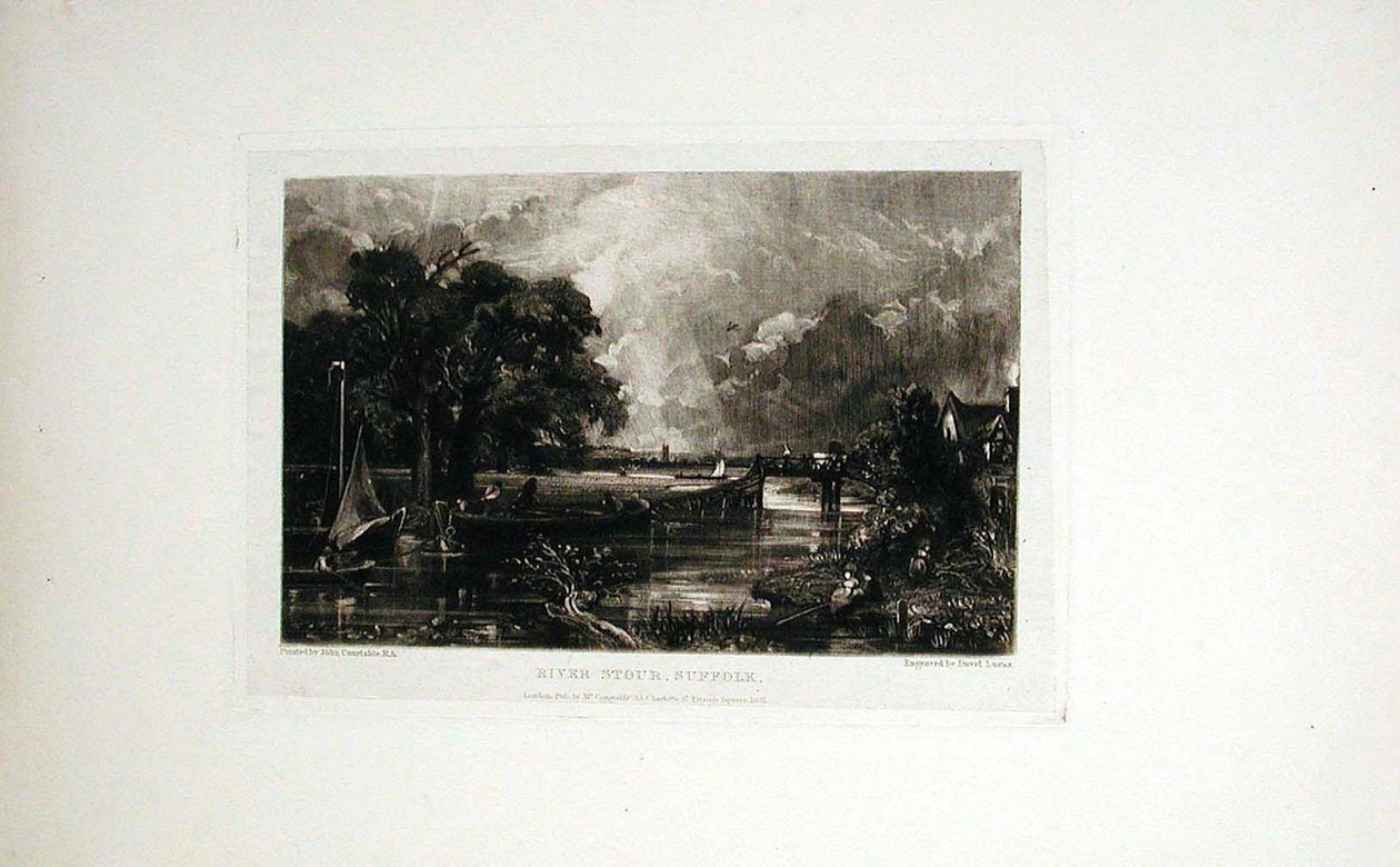 Río Stour, Suffolk de John Constable