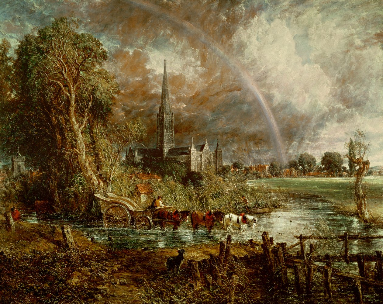 Catedral de Salisbury desde los prados, 1831 de John Constable