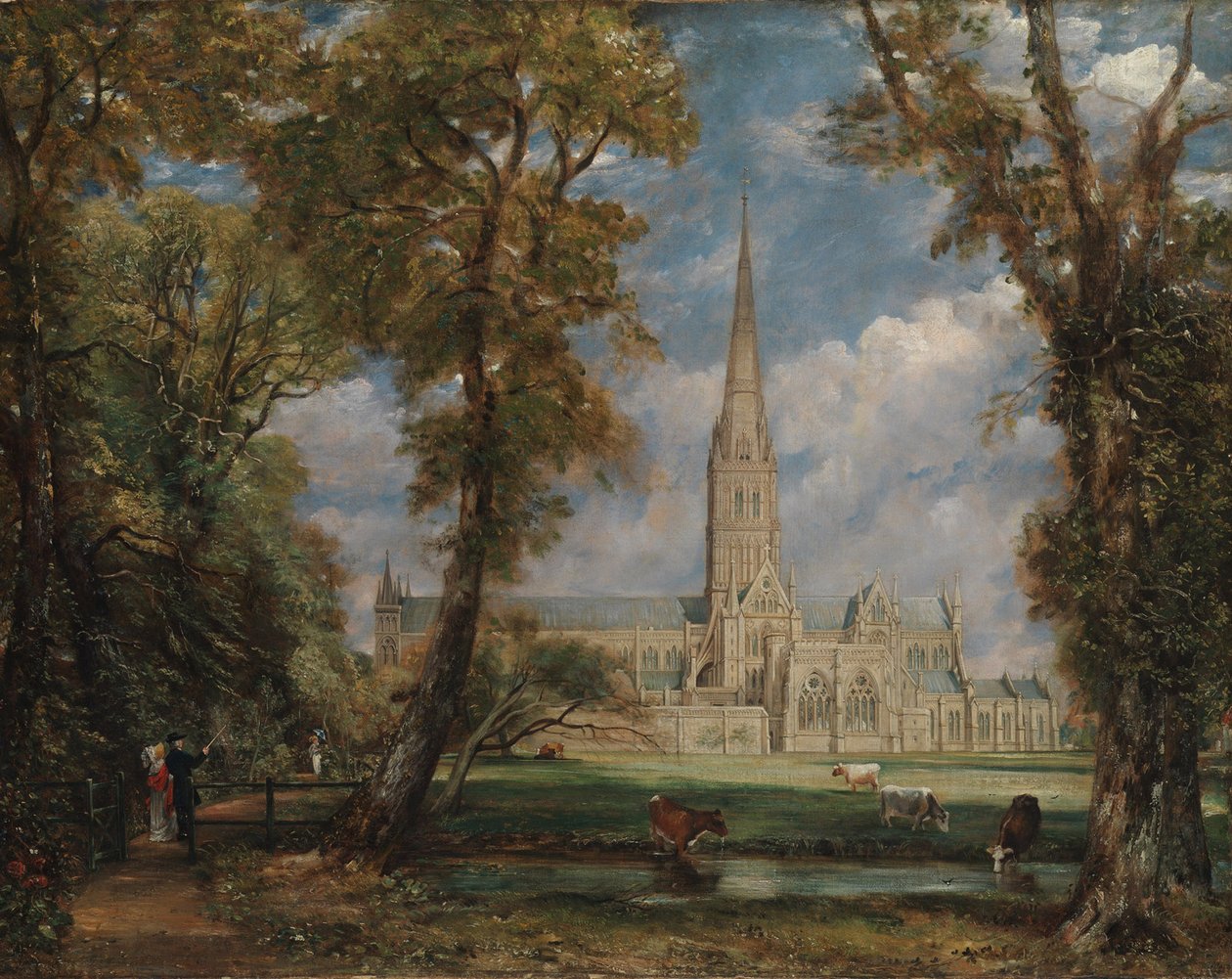 Catedral de Salisbury desde los terrenos del obispo de John Constable