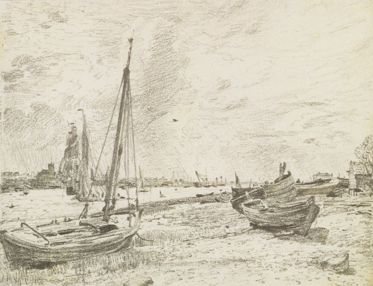 Embarcaciones en el Támesis de John Constable