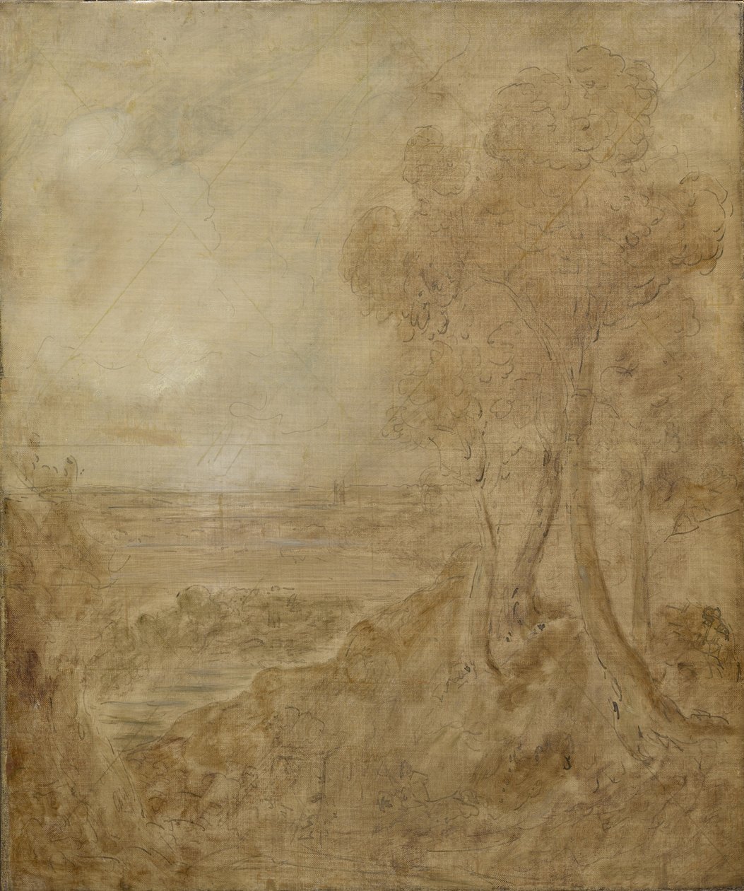 Boceto para "Dedham Vale", c.1827 de John Constable