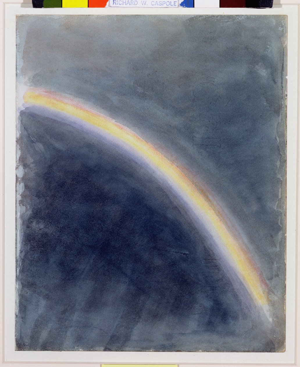 Estudio del cielo con arco iris, 1827 de John Constable