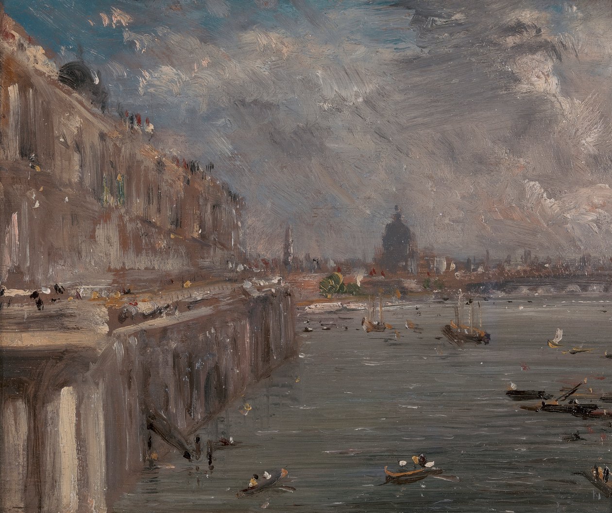 Terraza de Somerset House desde el puente de Waterloo de John Constable