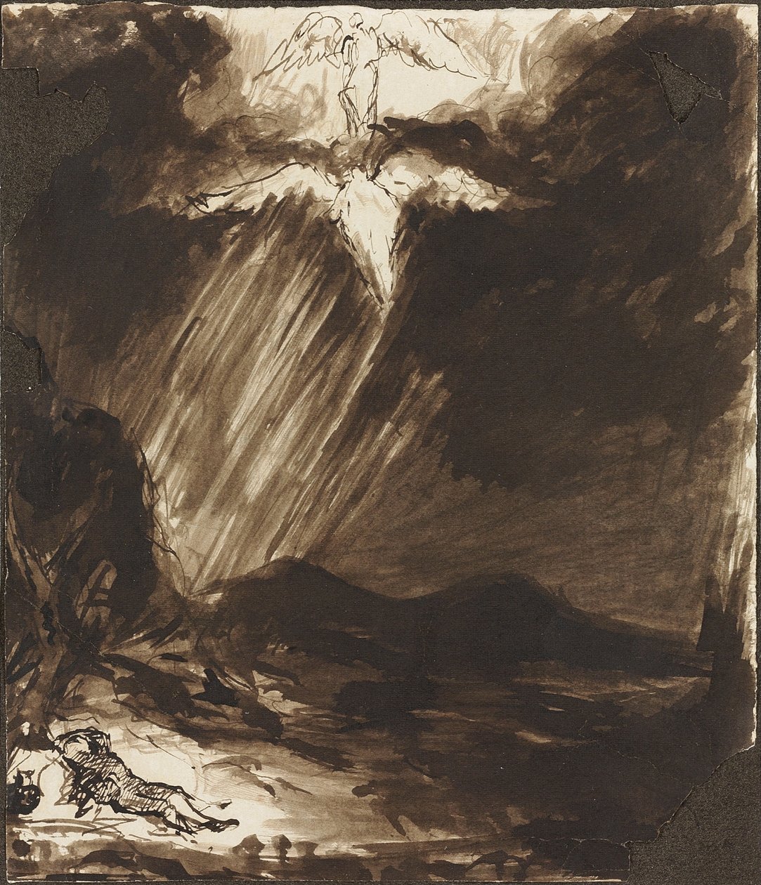 Estudio del Sueño de Jacob, después de Aert de Gelder de John Constable
