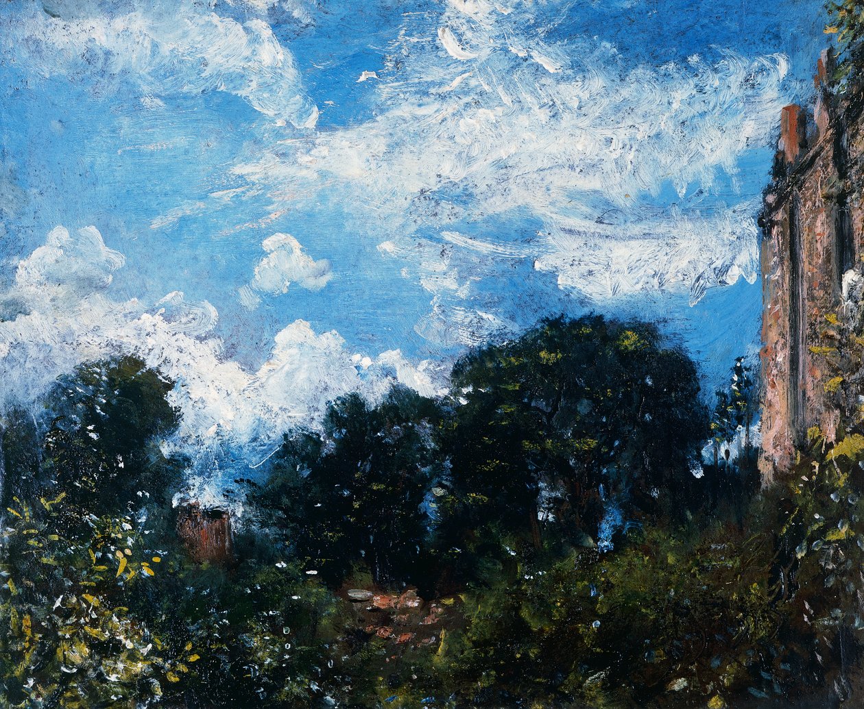 Estudio de cielo y árboles de John Constable