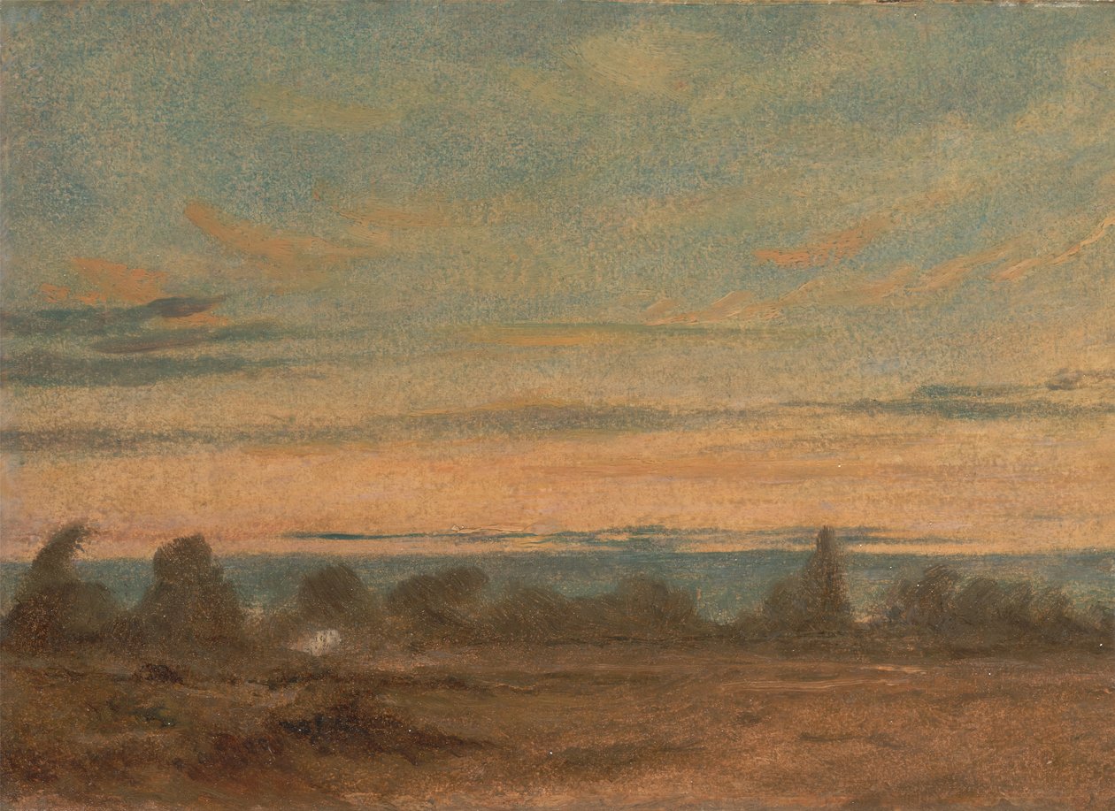 Verano - Paisaje vespertino de John Constable