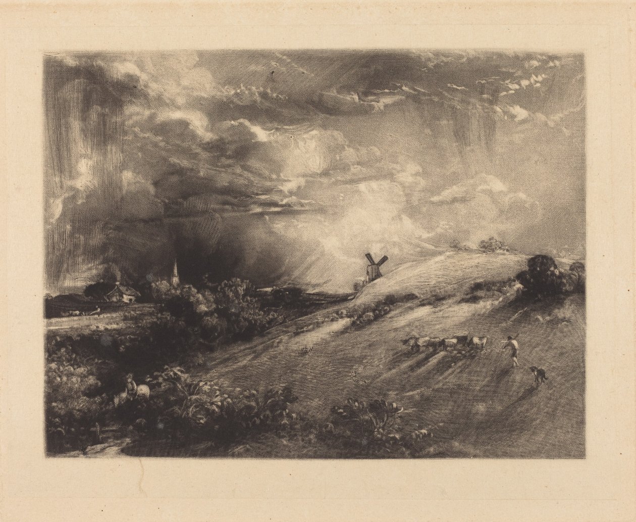Tarde de verano, después de un chaparrón de John Constable