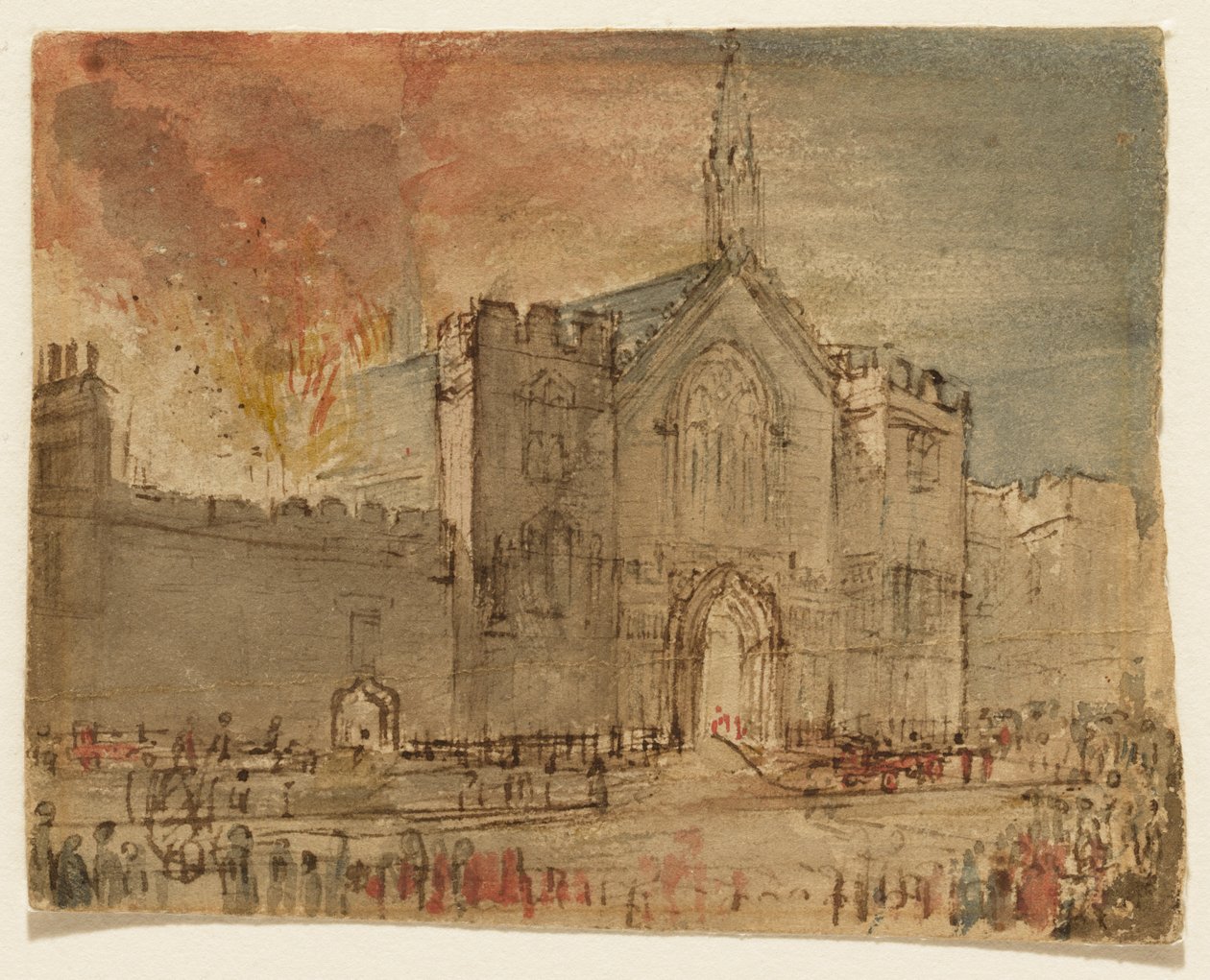 Las Casas del Parlamento en llamas de John Constable