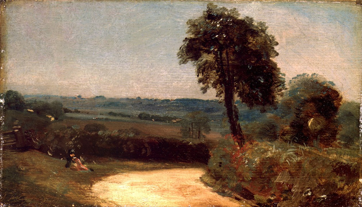 El carril de East Bergholt a Flatford de John Constable