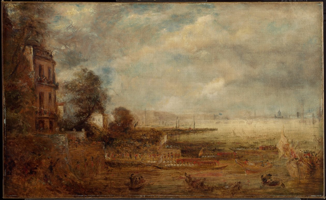 El puente de Waterloo visto desde las escaleras de Whitehall de John Constable