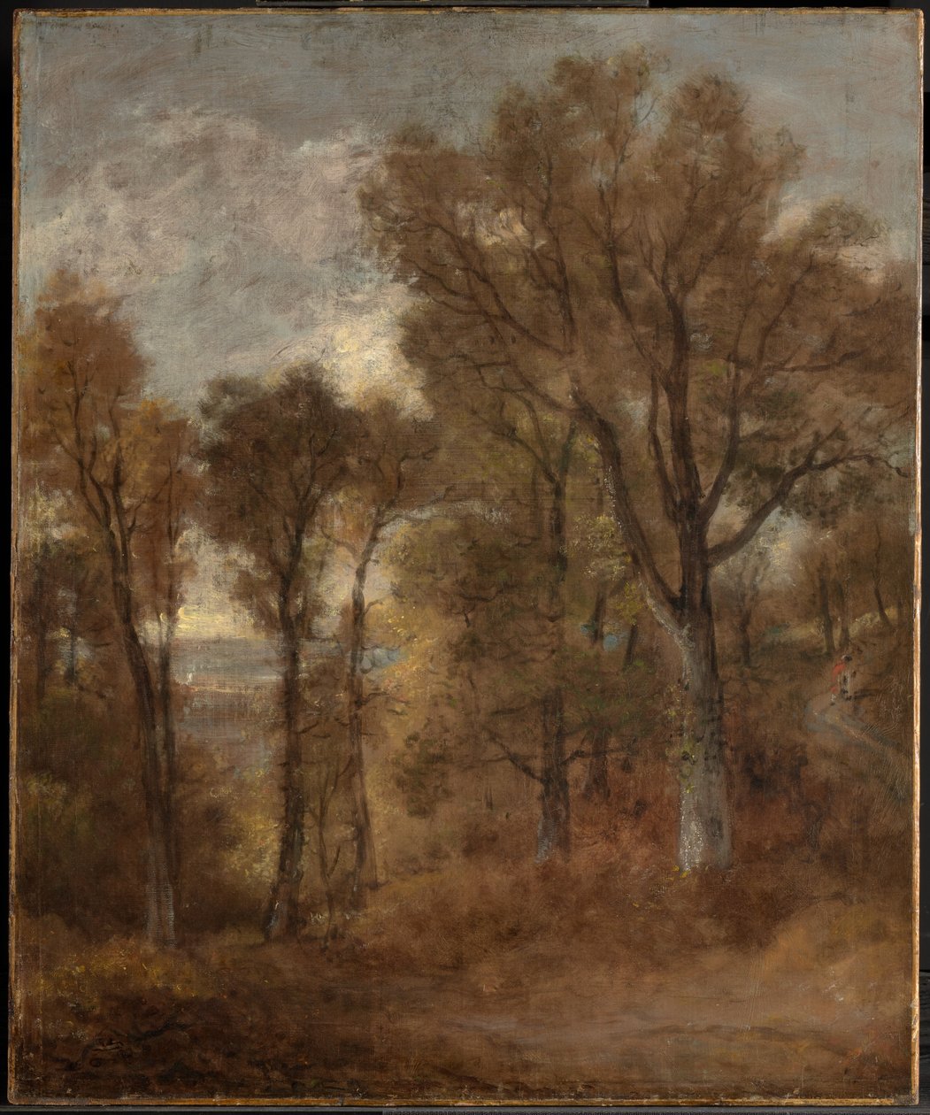 Escena boscosa con vistas al valle de Dedham de John Constable
