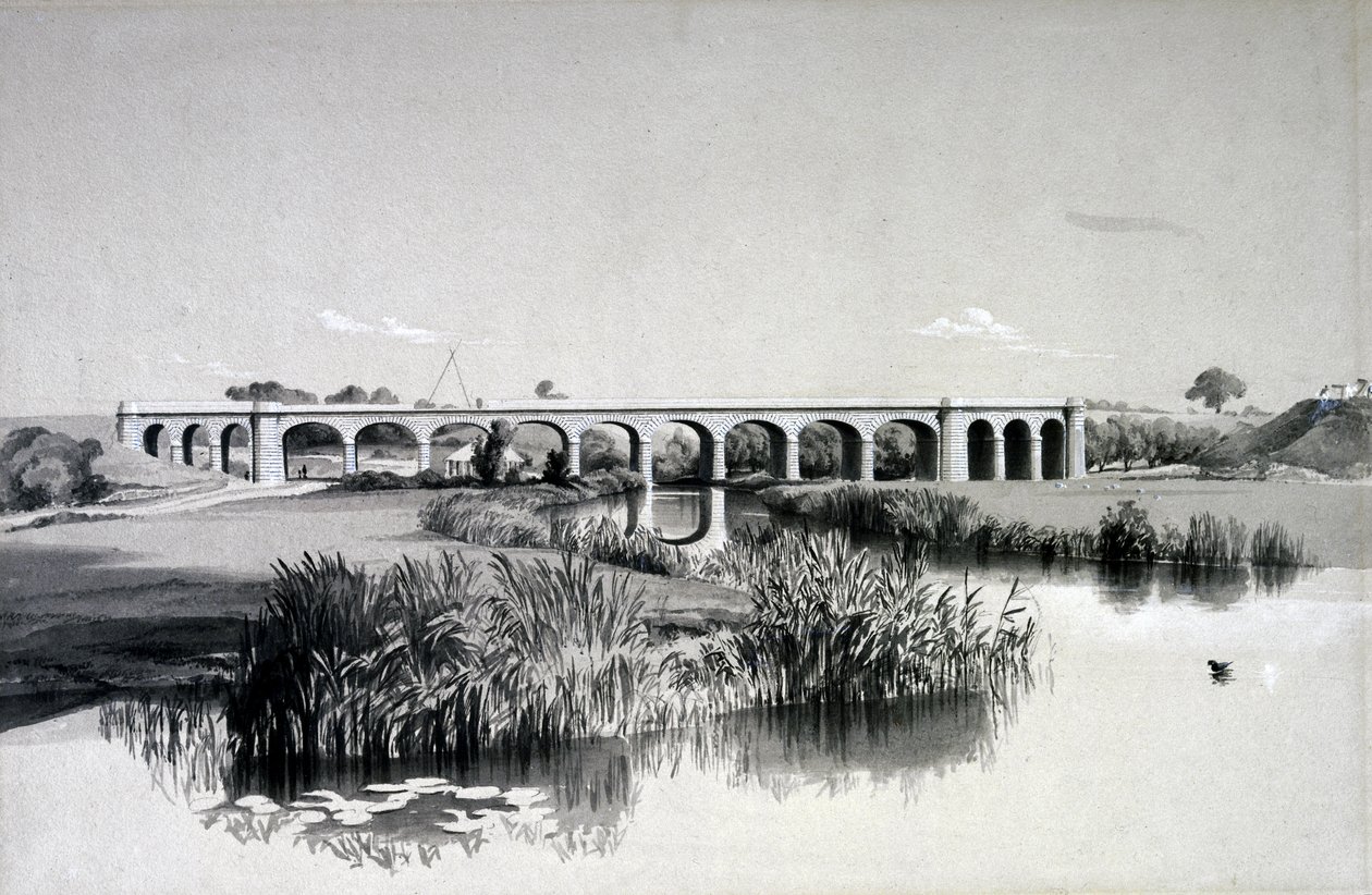Viaducto de Avon, Wolston, 2 de julio de 1837 de John Cooke Bourne