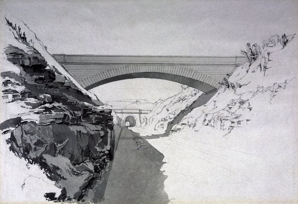 Túnel de Beechwood, 27 de julio de 1837 de John Cooke Bourne