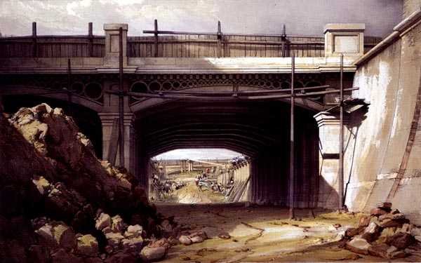 Puente de Hampstead Road de John Cooke Bourne