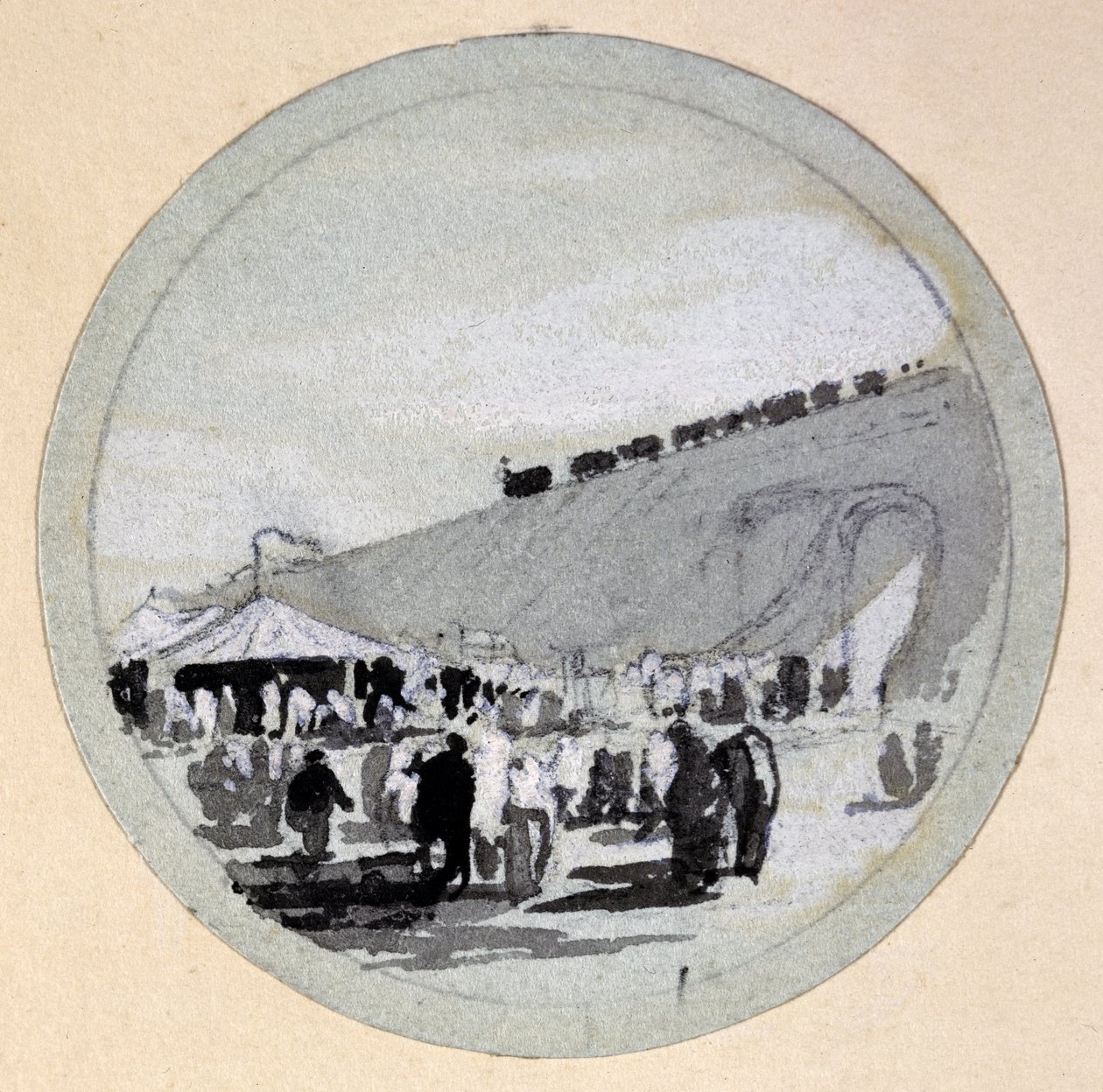 Apertura, Ferrocarril de Londres y Birmingham, c.1838 de John Cooke Bourne