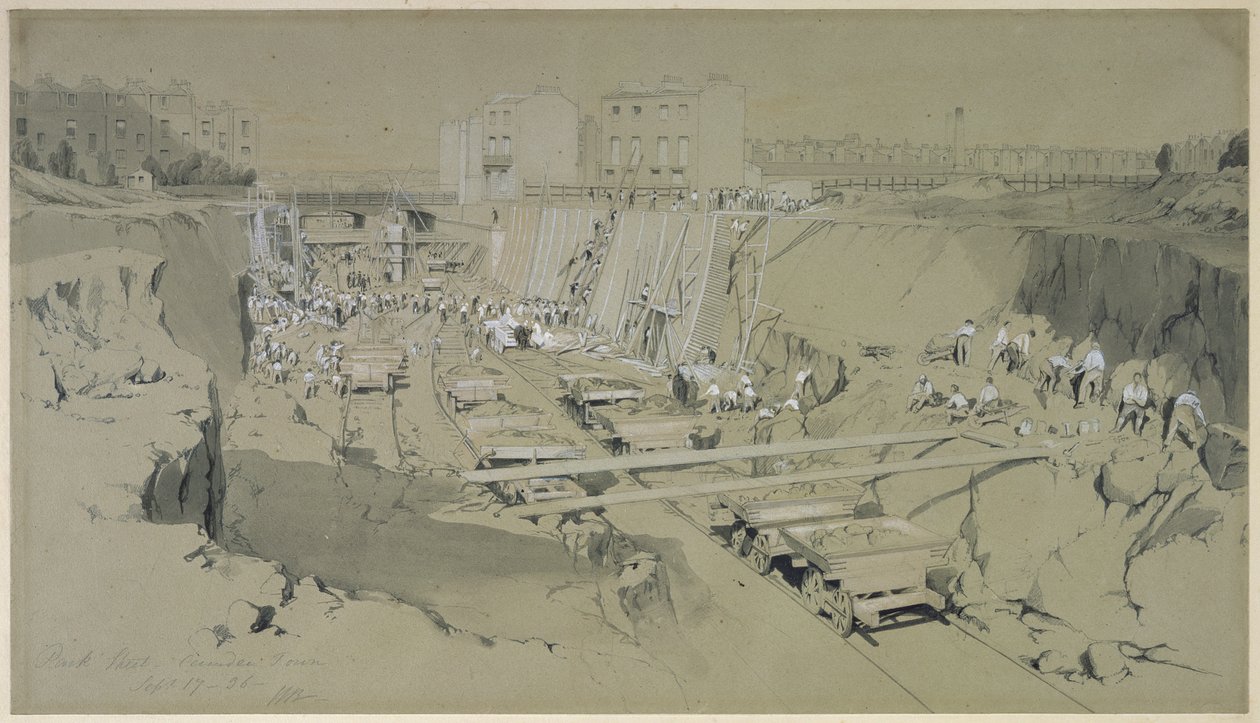 Calle Park, Camden Town, 17 de Septiembre de 1836 de John Cooke Bourne