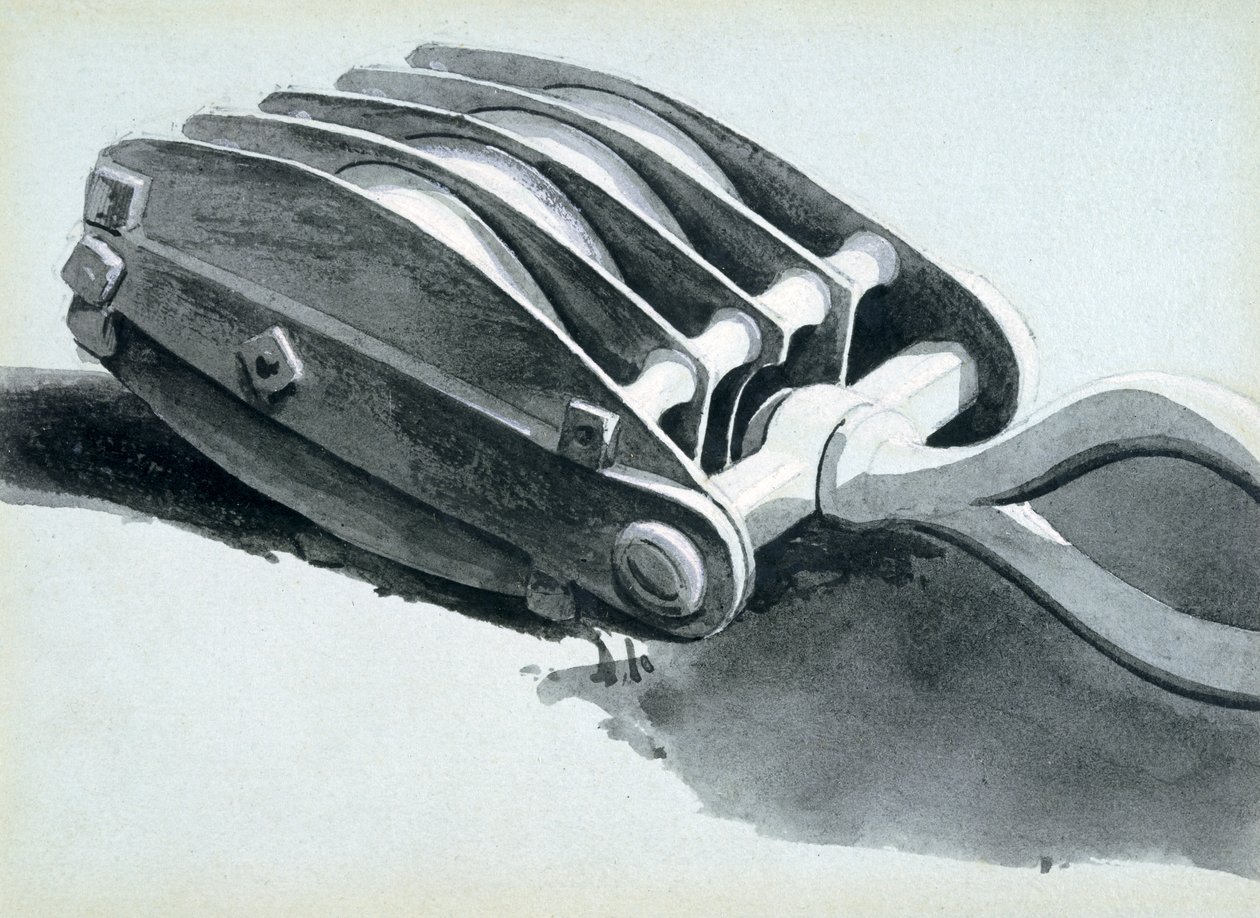 Polea utilizada en la construcción ferroviaria, 1833-38 de John Cooke Bourne