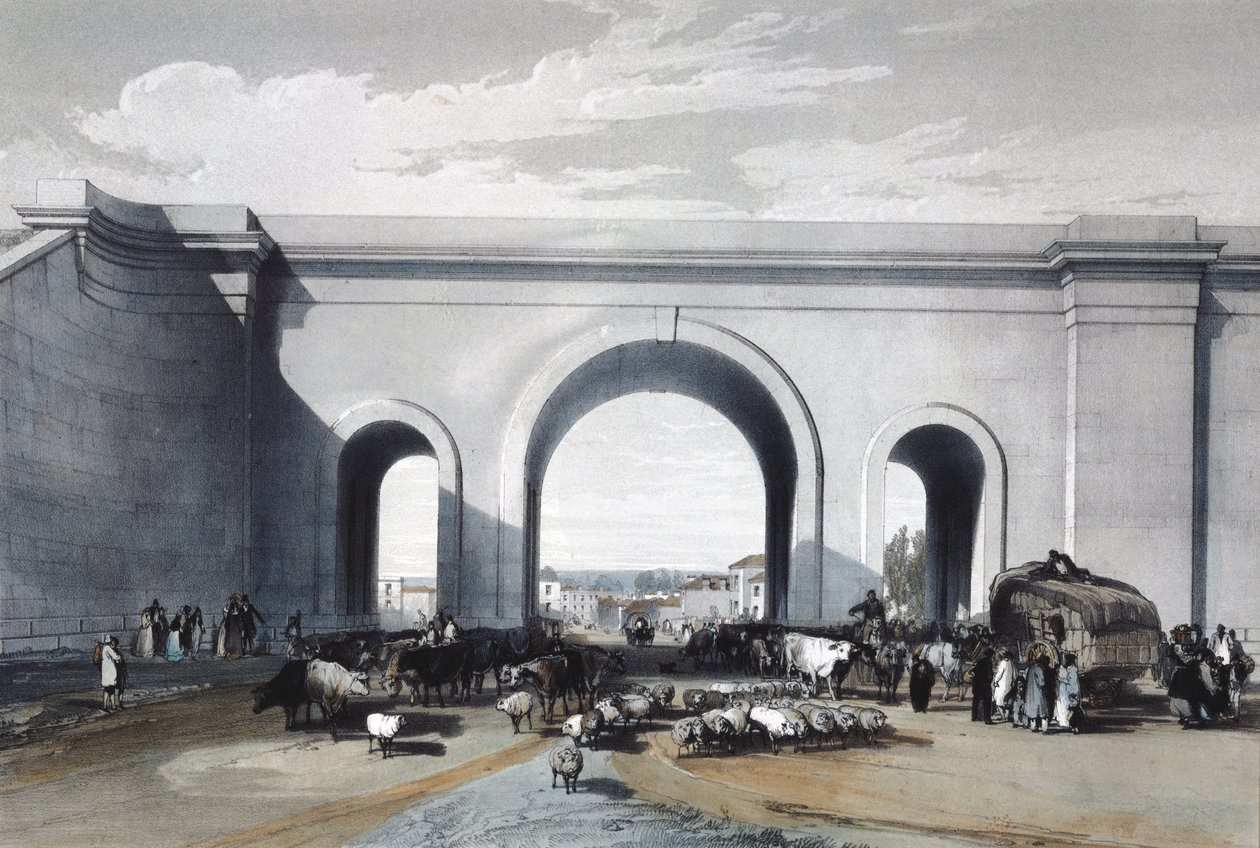 Puente ferroviario en Chippenham, Wiltshire, 1846 de John Cooke Bourne