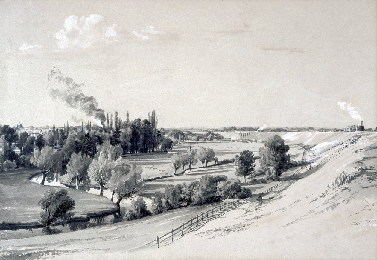 Terraplén de Watford, Hertfordshire, 29 de octubre de 1837 de John Cooke Bourne
