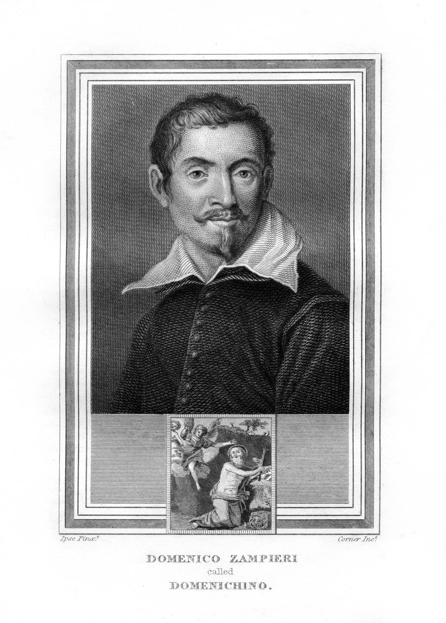 Domenichino, pintor del barroco italiano, 1825 de John Corner