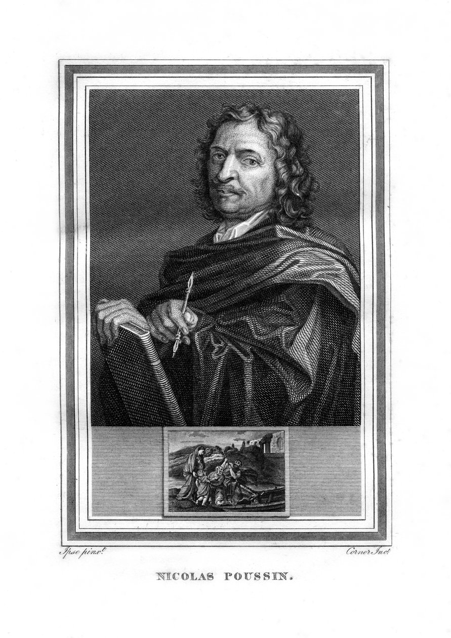 Nicolas Poussin, pintor francés, 1825 de John Corner