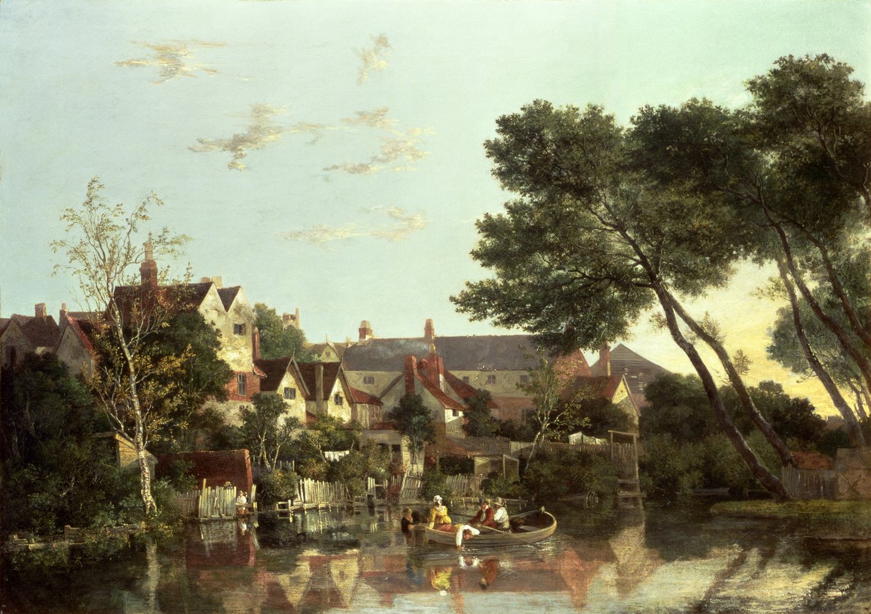 Río Norwich, tarde, c.1812-19 de John Crome