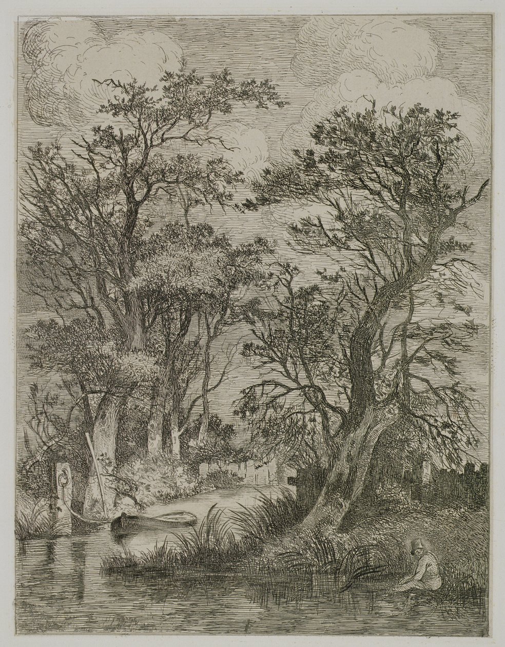 Escena del río de John Crome