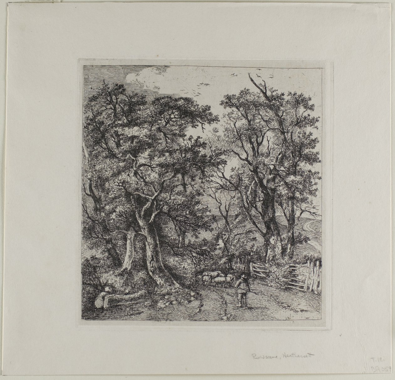 Escena de carretera, Heathersett de John Crome