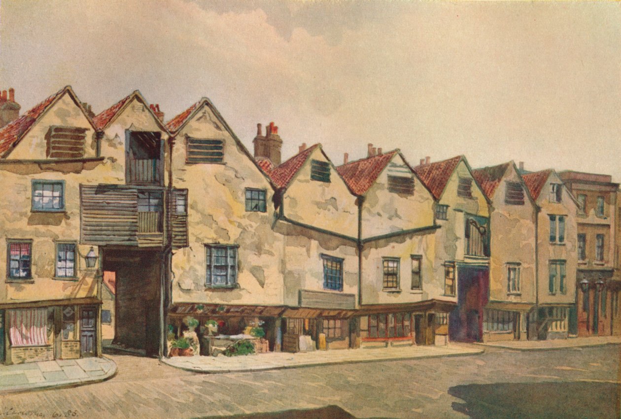 Antiguas viviendas en Bermondsey Street, Bermondsey, Londres de John Crowther