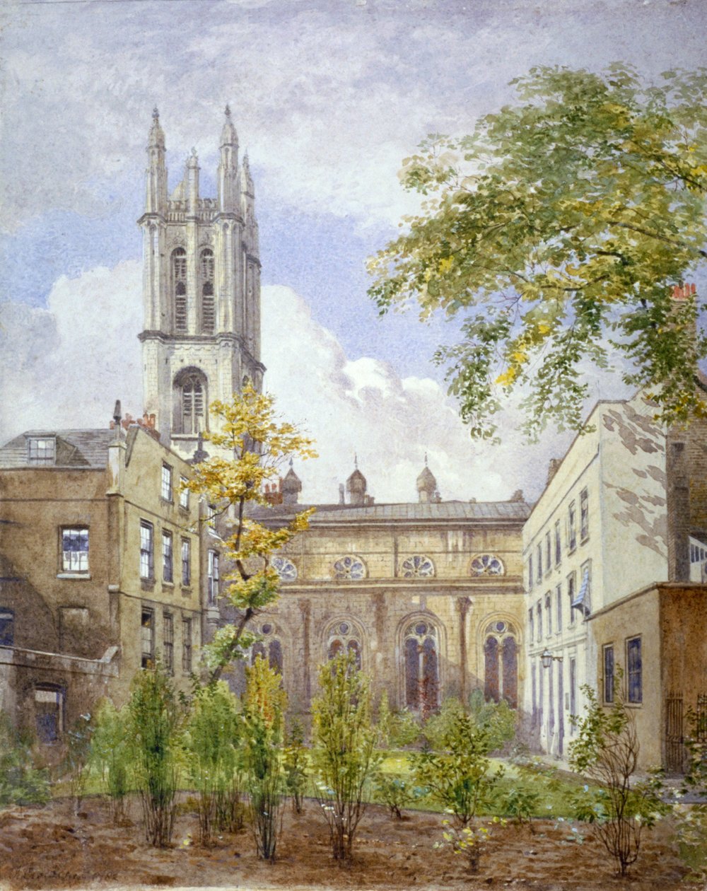 Iglesia de San Miguel, Cornhill, Ciudad de Londres, 1882 de John Crowther