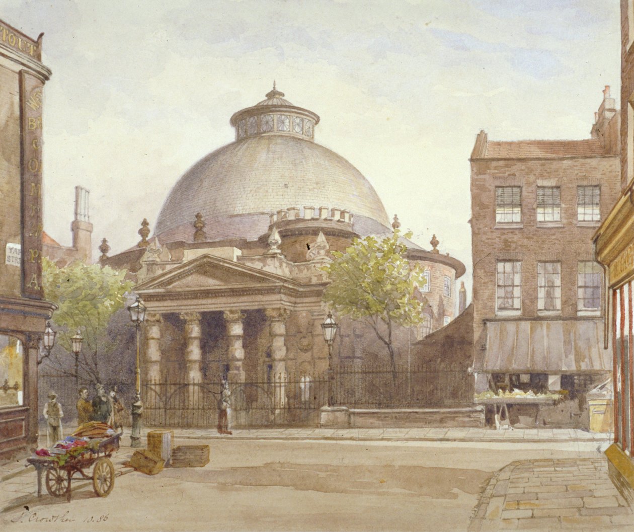 Capilla de Spa Fields, Exmouth Street, Finsbury, Londres, 1886 de John Crowther