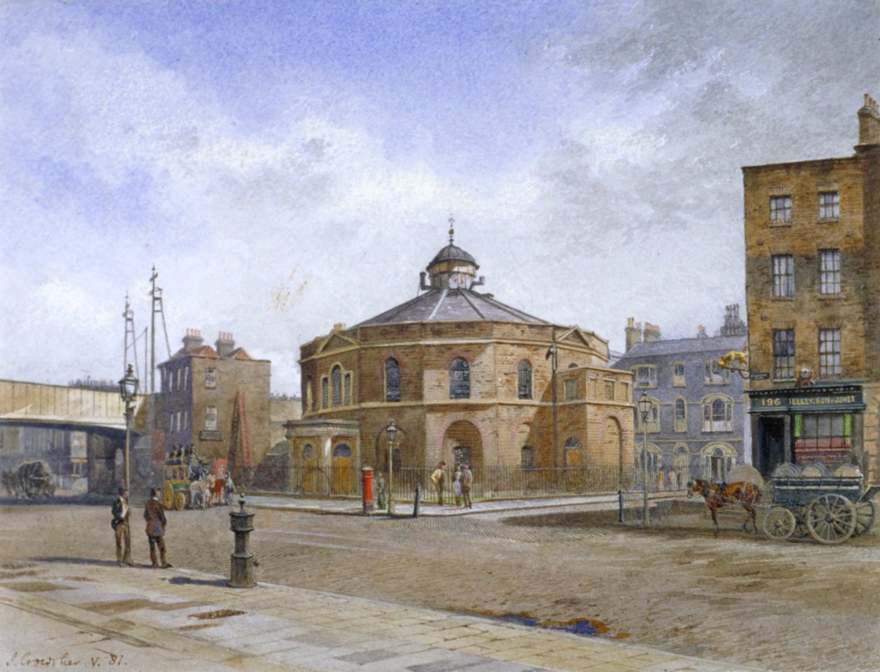 Capilla de Surrey, no 196 Blackfriars Road, Southwark, Londres, 1881 de John Crowther