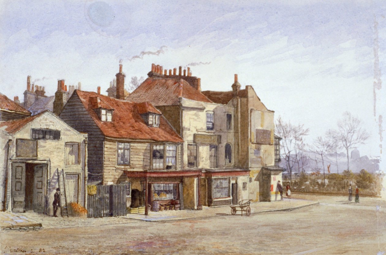 Vista de Lawrence Street, Chelsea, Londres, 1882 de John Crowther