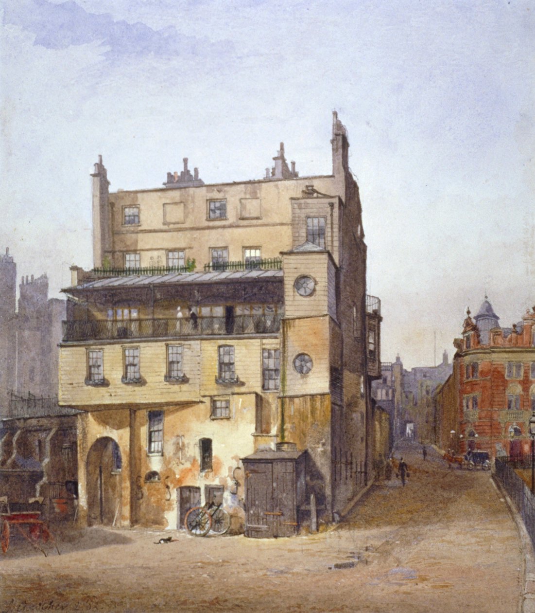 Vista de una casa, Cecil Street, Westminster, Londres, 1882 de John Crowther