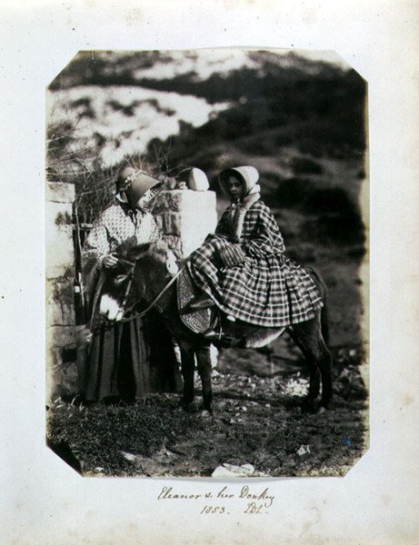 Eleanor y su burro de John Dillwyn Llewelyn