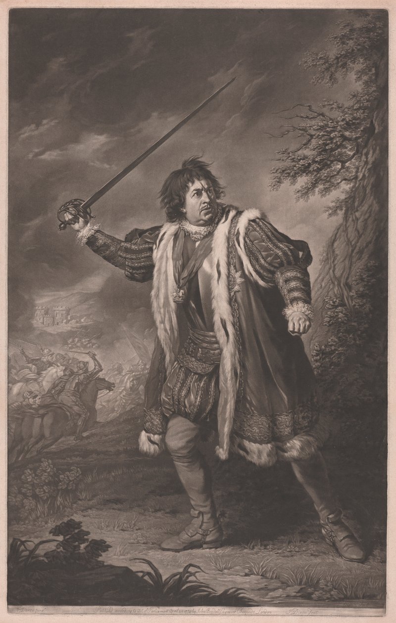 David Garrick como Ricardo III de John Dixon