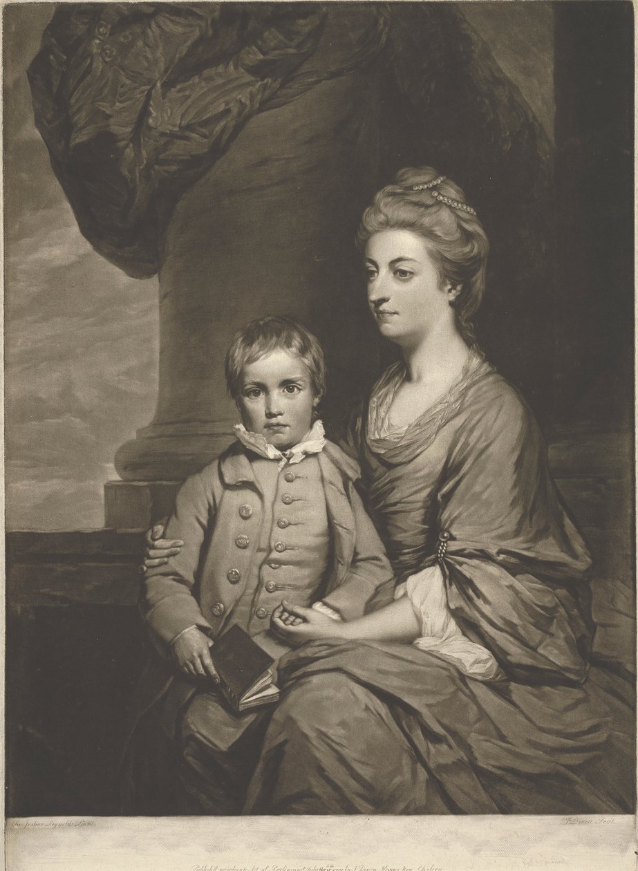 Elizabeth, Condesa de Pembroke, y el Rt. Honble. George, Lord Herbert de John Dixon