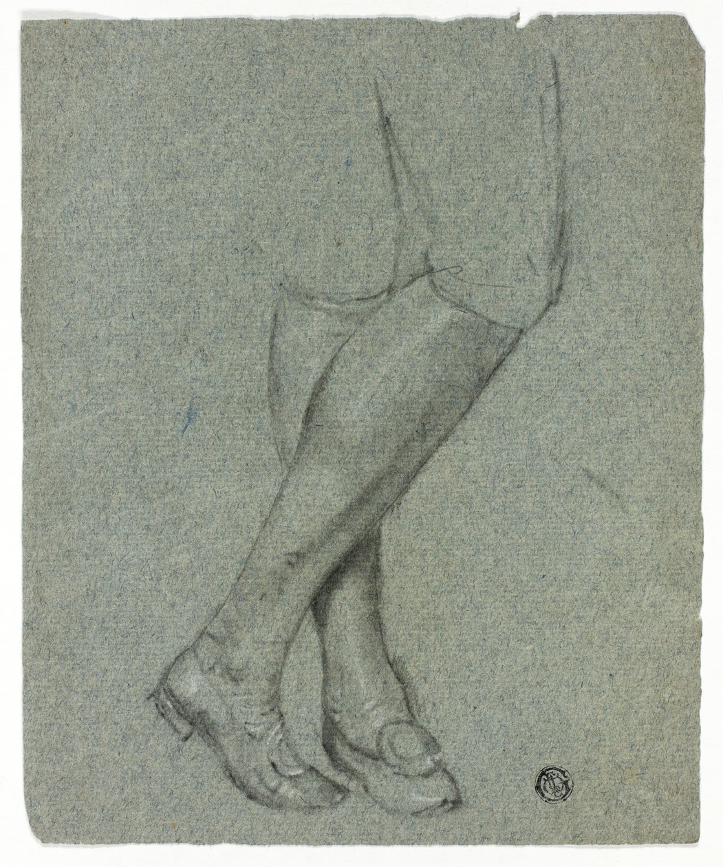 Piernas cruzadas de una figura de pie de John Downman