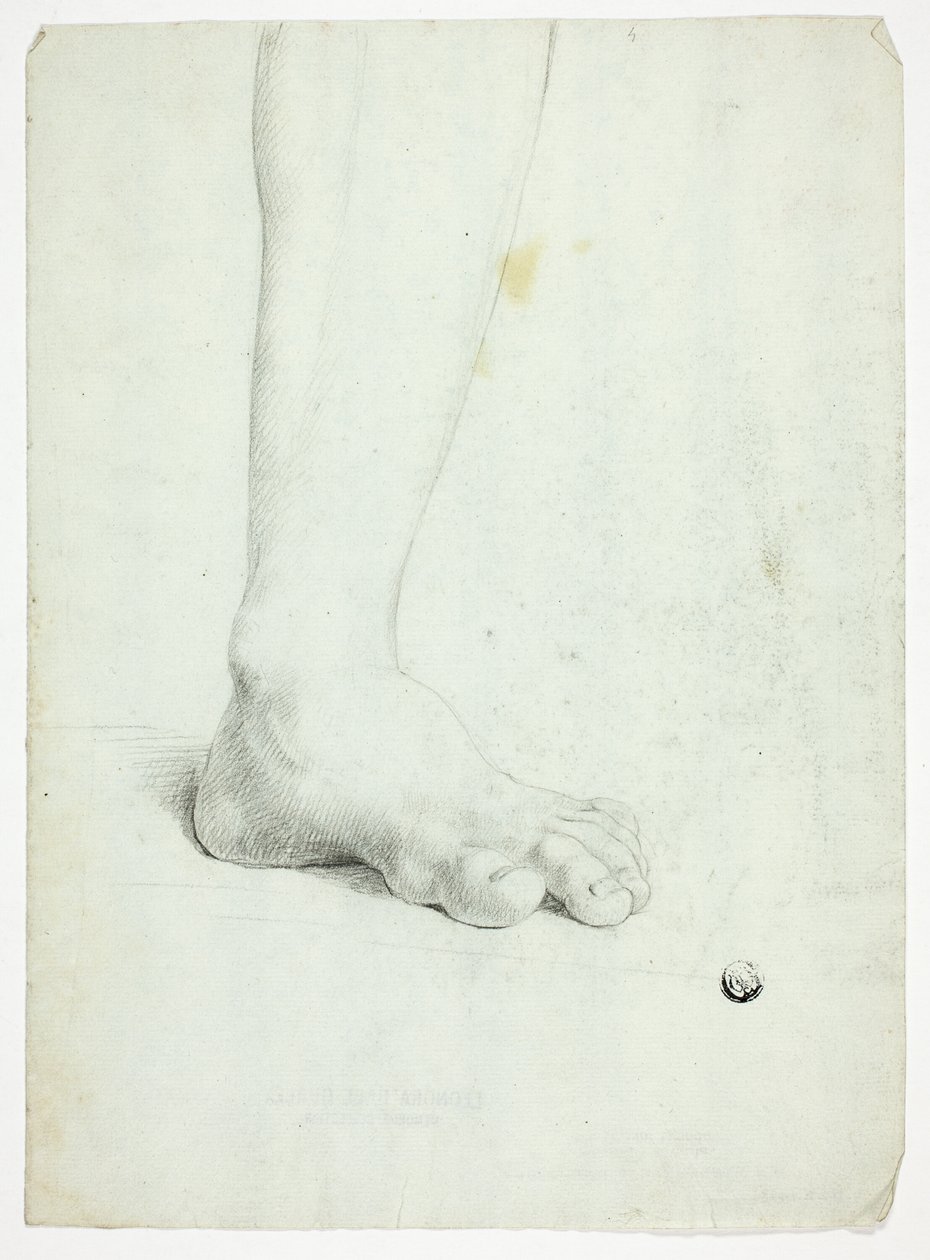 Pierna izquierda de la figura de pie de John Downman