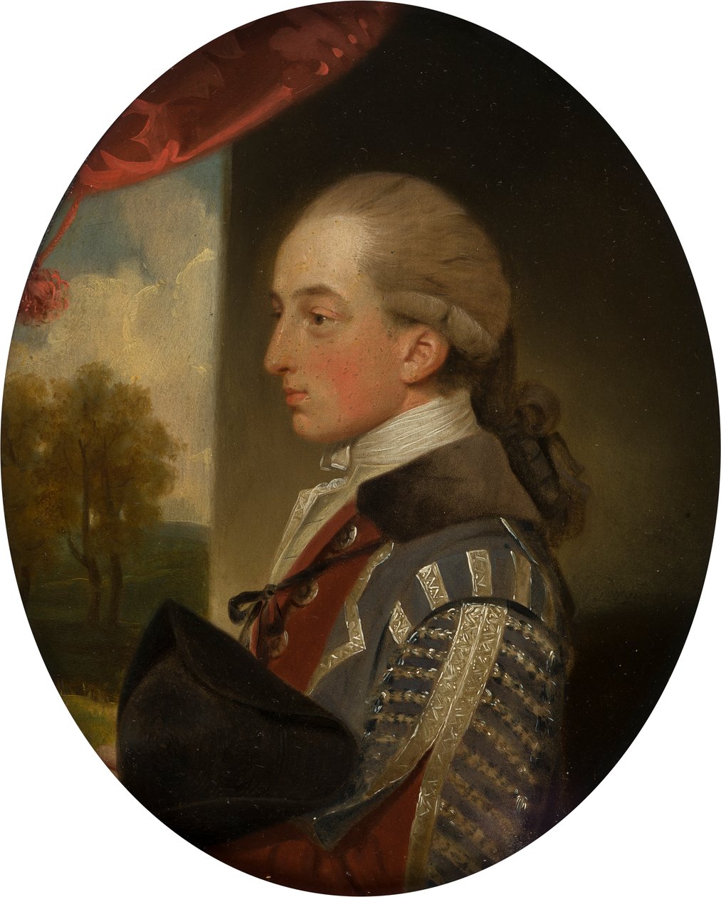 Retrato de Henry Bridgeman (1757-1782), c.1770-82 (óleo sobre cobre) de John Downman