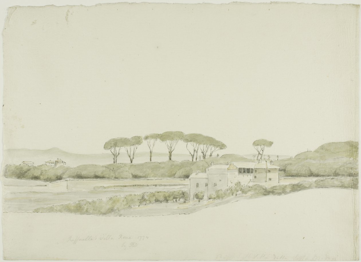 Villa Médicis de Raffaelle, Roma de John Downman