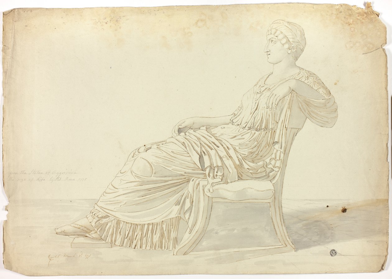 Estatua antigua de Agripina de John Downman