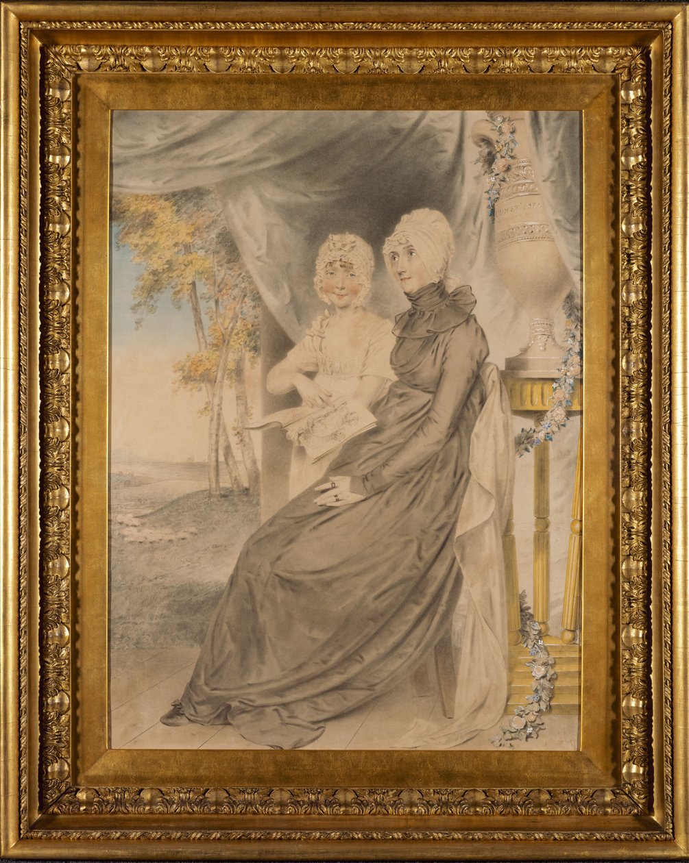 Die entschlossene Witwe Mrs. Croad und ihre einzige Tochter de John Downman